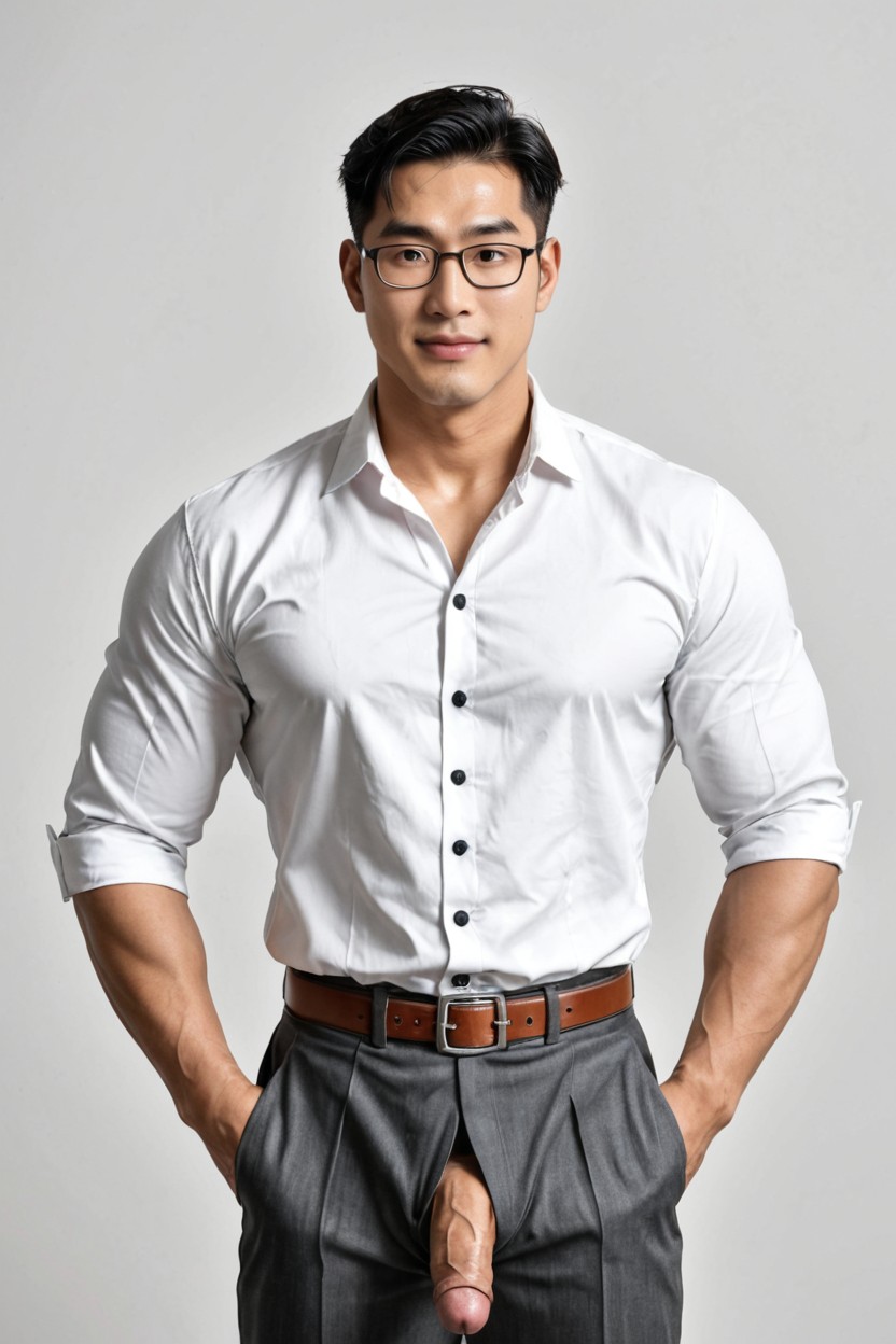 Clean Gorgeous Face, Massive Build, Sleeves Neatly Fitted Around The Upper Arms AI Gay Porn