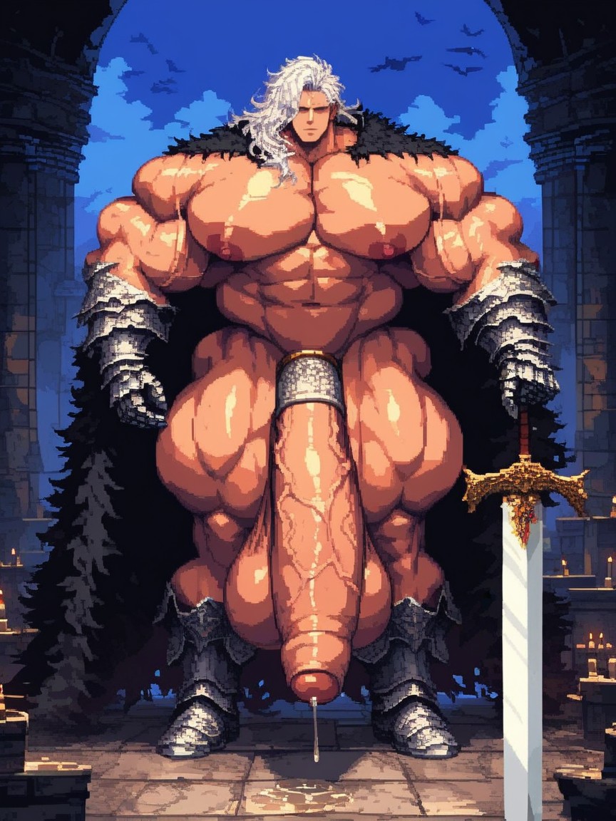 Armored Gauntlets, Dungeon, Cape AI Gay Porn