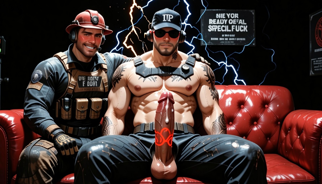 Domination Powers, God Of Thunder As Warrior, Sweaty AI Gay Porn