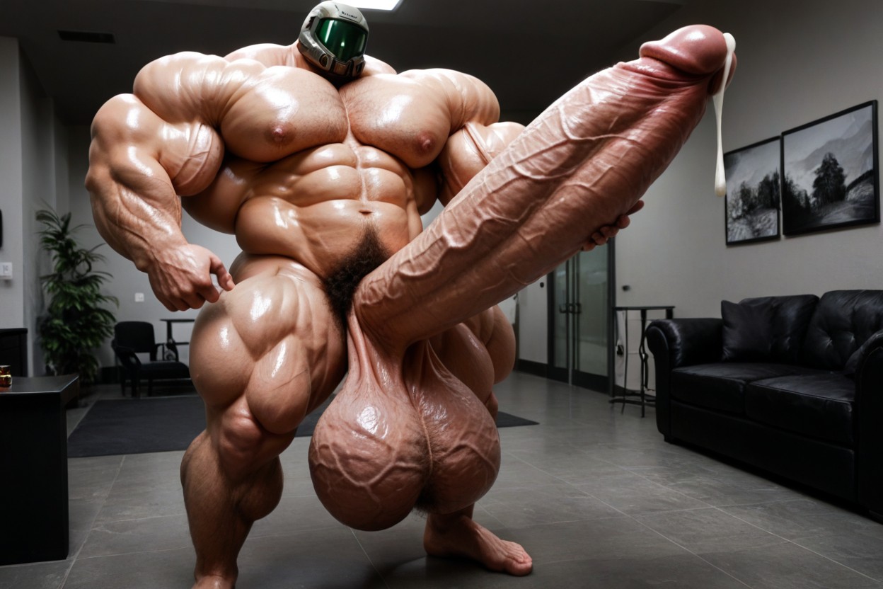 Thick Penis, Fat Cock, Pubes AI Gay Porn