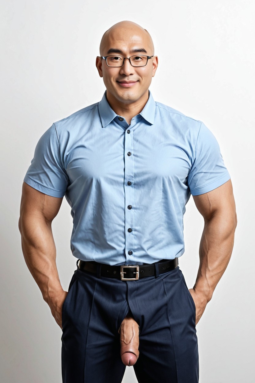 Highly Detailed, Standing Confidently, Front View AI Gay Porn