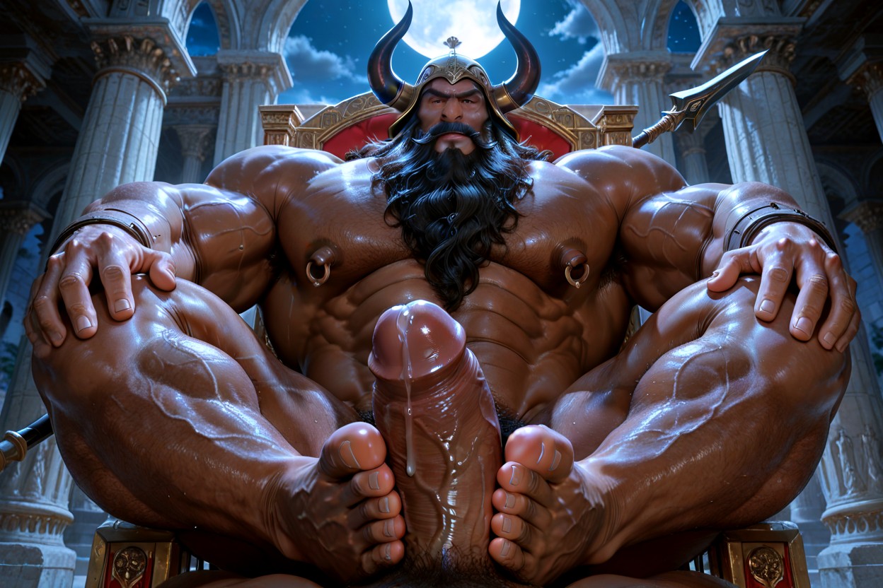 Huge Nipples, Nipple Piercings, Huge Arms AI Gay Porn