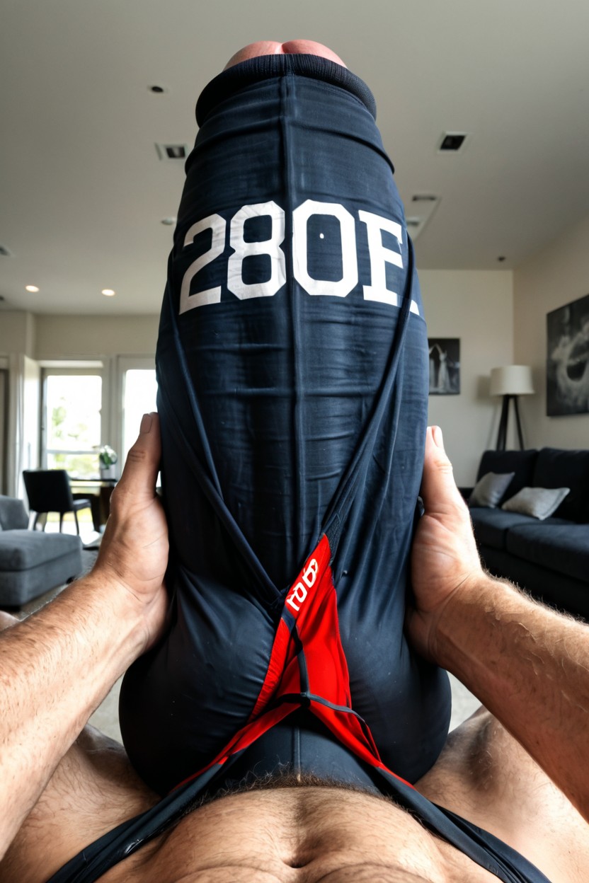 Hyper Bulge, Shirtless, Erect Cock Bulge Porno gay IA