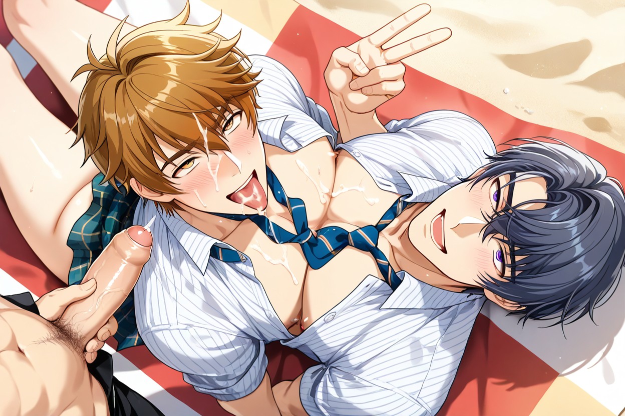 Happy, Laying Down, Artem Wing From Of Themis AI Gay Porn