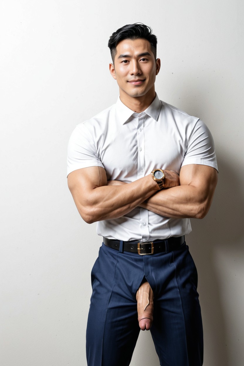 Broad Shoulders, Towering Physique, 1 Persona Porno gay IA