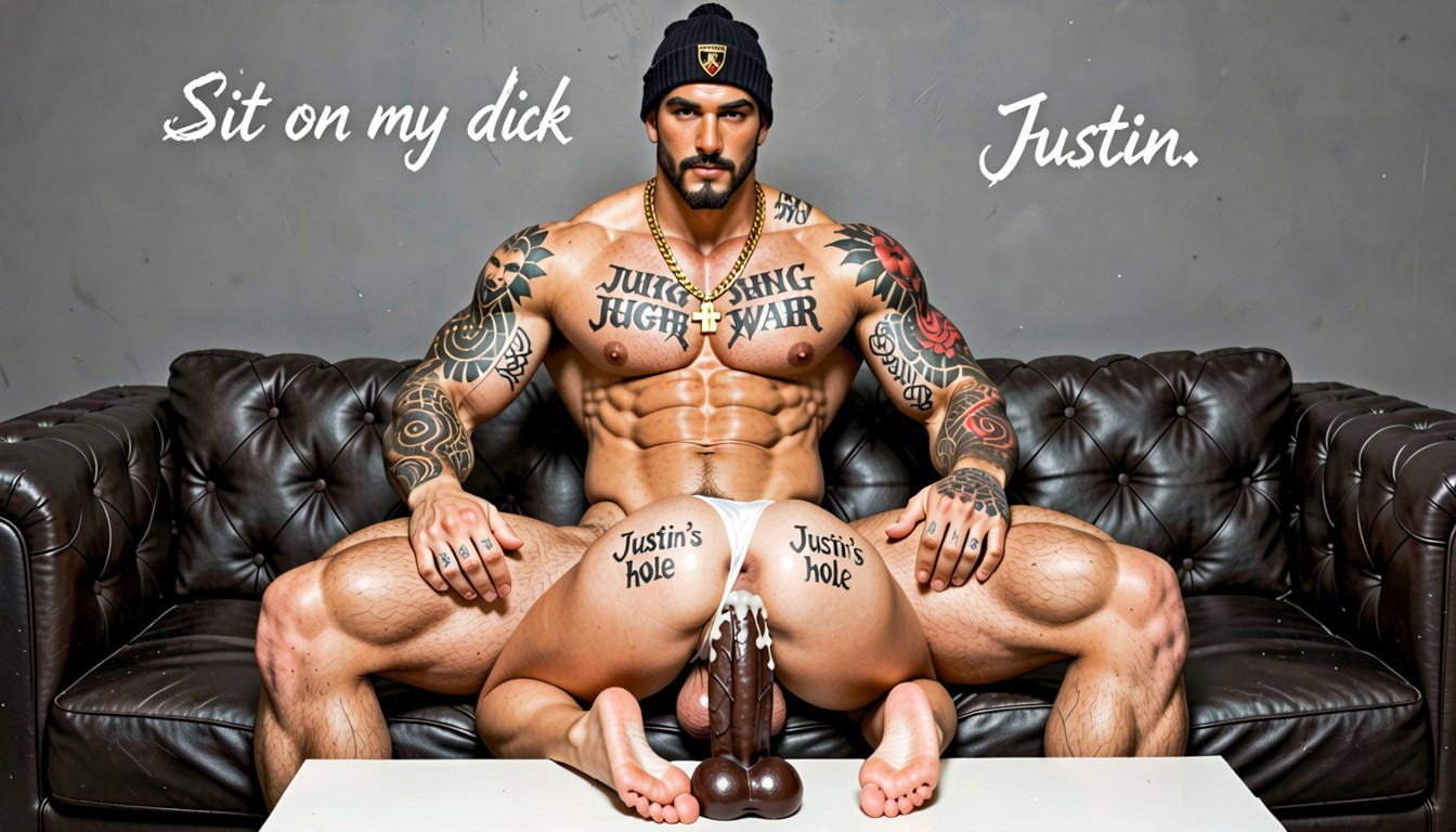 Ultra Fit Muscular Defined Build With Visible Abs And Vascular Arms, Athletic Build Height '" / Cm Hair Dark Hair, Beanie AI Gay Porn