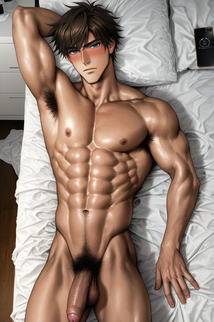 Really Pale Skin, Full Body, Medium AI Gay Porn