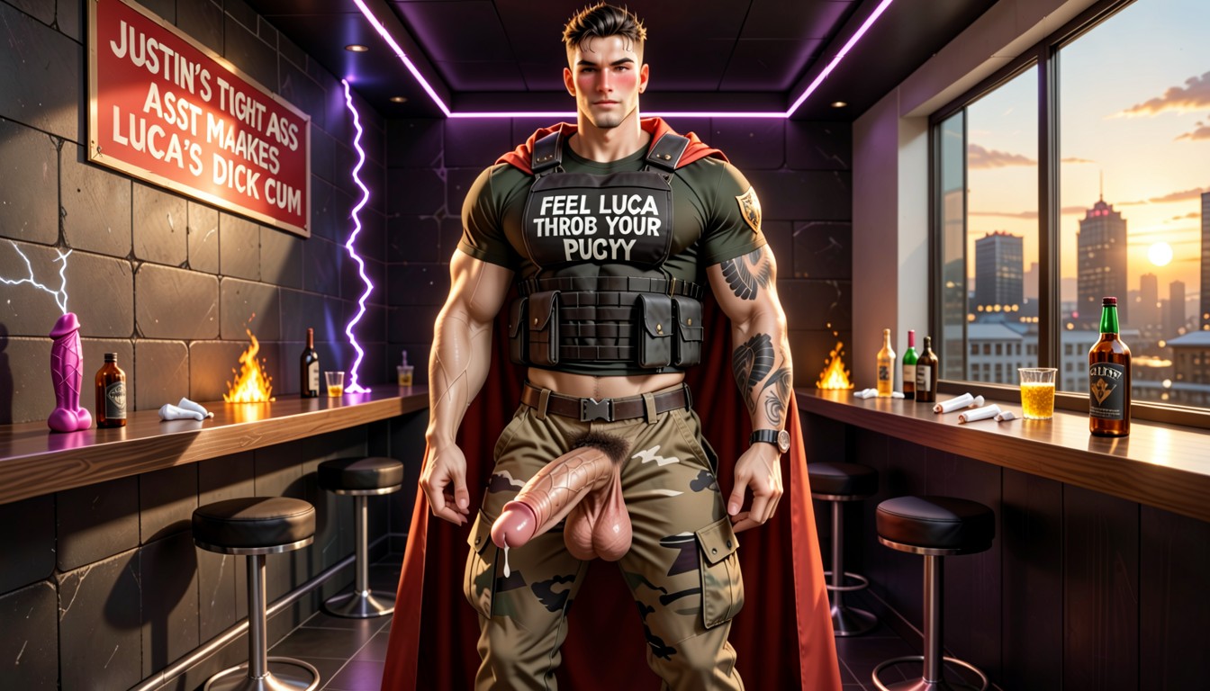 Pants Unzipped, Hyper Penis, Cock Rentals Gay For Pay AI Gay Porn
