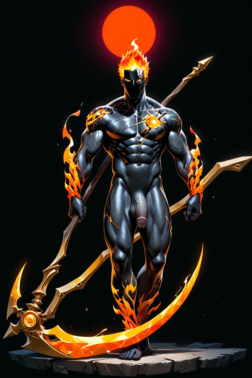 Black Background, 18+, Pure Black Skin AI Gay Porn