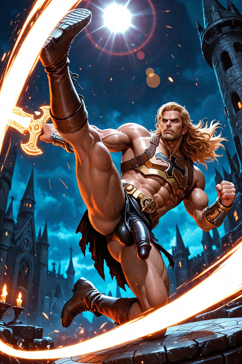 Side View, Muscular, Ultra-detailed AI Gay Porn