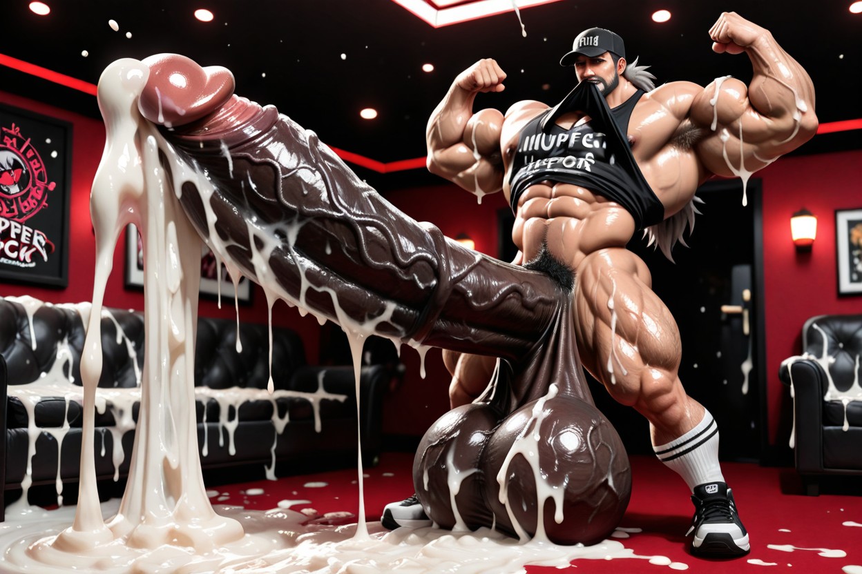 Massive Penis, Cum On Abs, Hyper AI Gay Porn