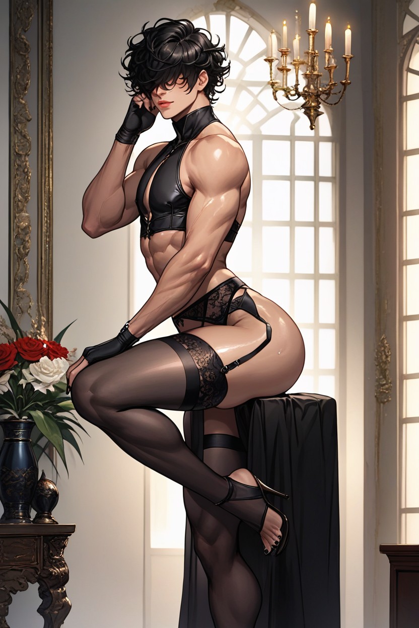 Waist, Crossdresser, Man AI Gay Porn
