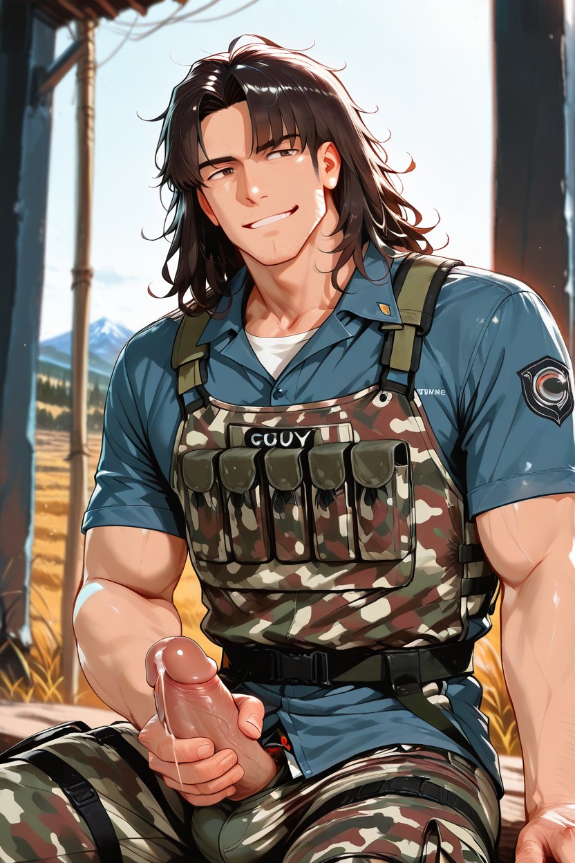 Guy, Army Camp, 18+ AI Gay Porn
