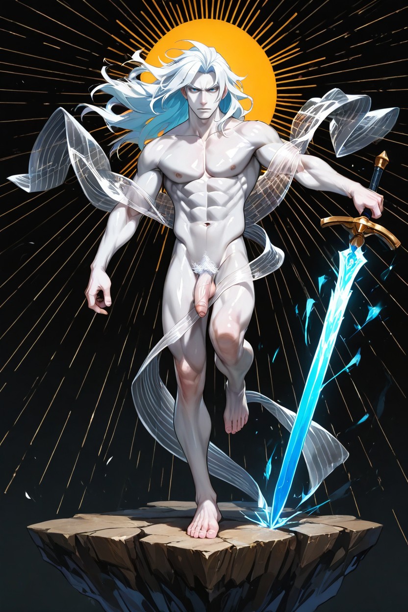 Wind, Pale Skin, Gold Frame AI Gay Porn