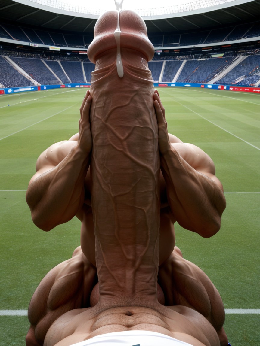 Penis Realistically Attached To Crotch, Awkward, Angular Features Porno gay IA