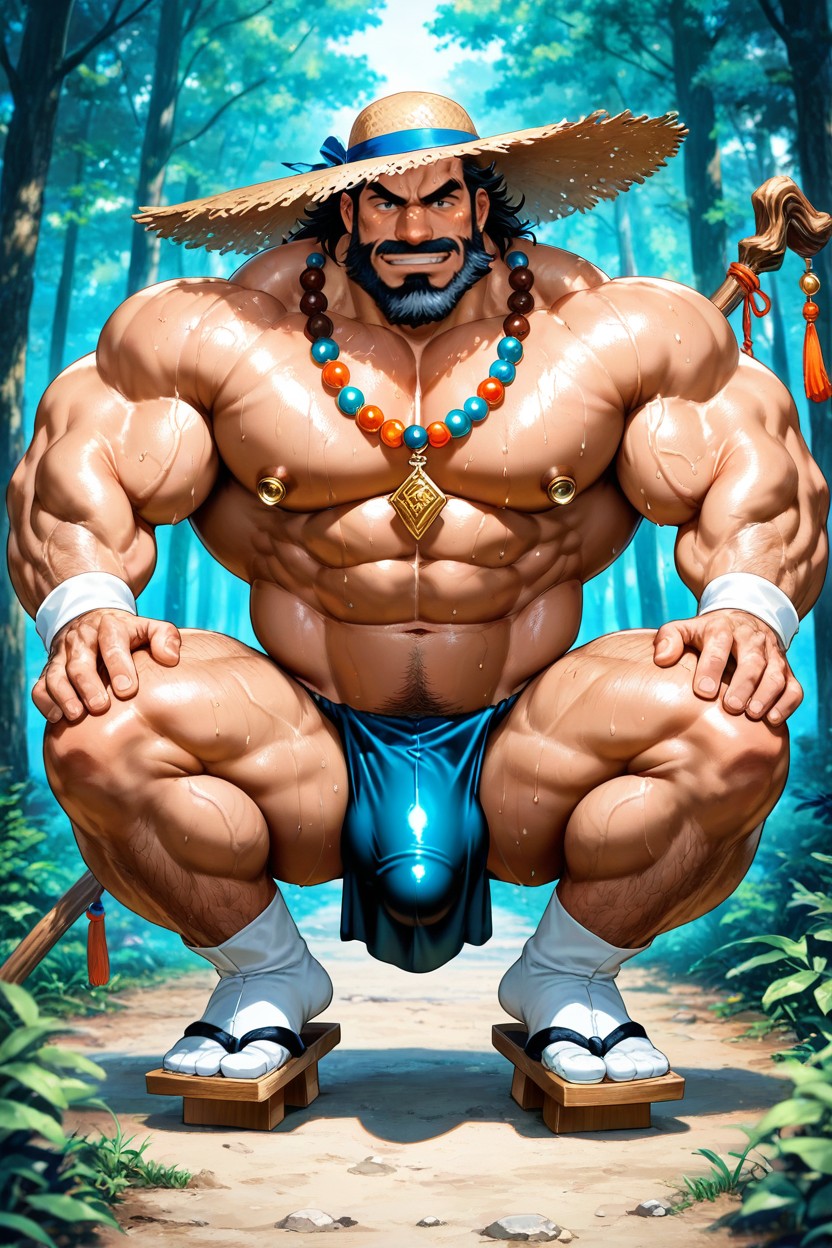 Male Only, Huge Shoulders, Powerful Biceps AI Gay Porn