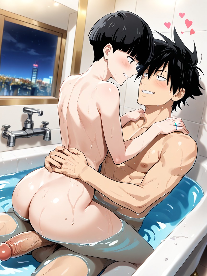 En Forma, Arms Around Waist, Culo Mediano Porno gay IA