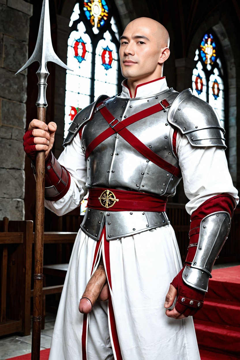 Full Plate Armor, Historical Medieval Trousers, Slicked AI Gay Porn