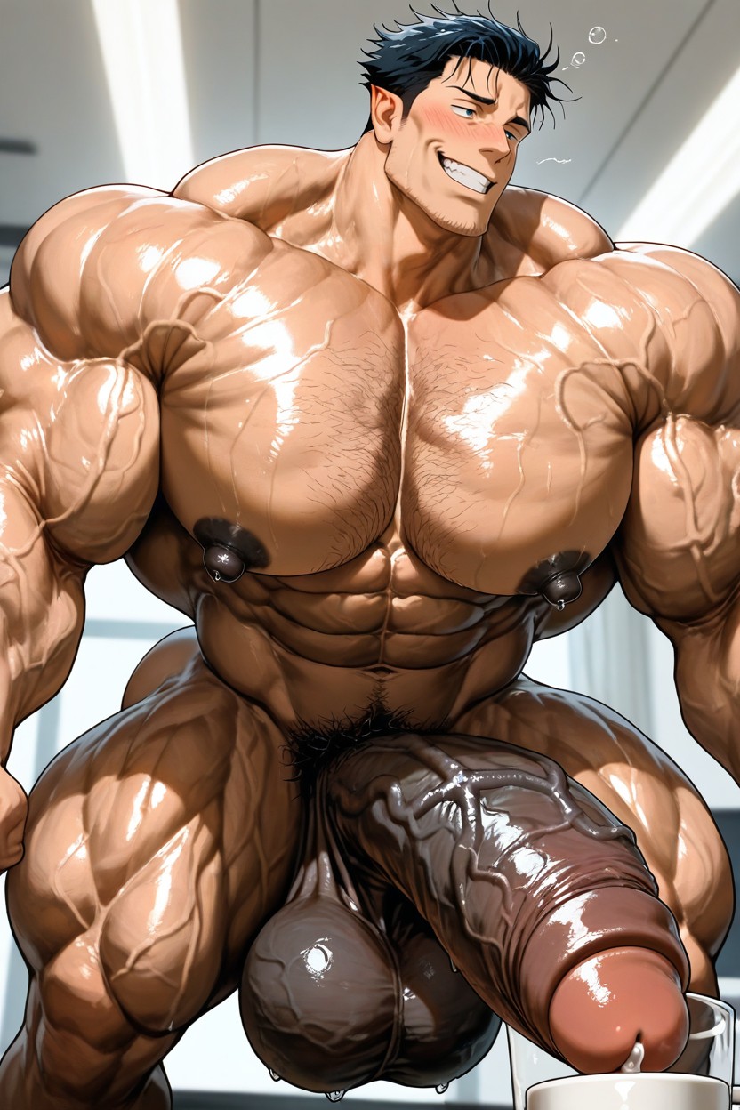 Faceless Male, God Physique, Perspective AI Gay Porn