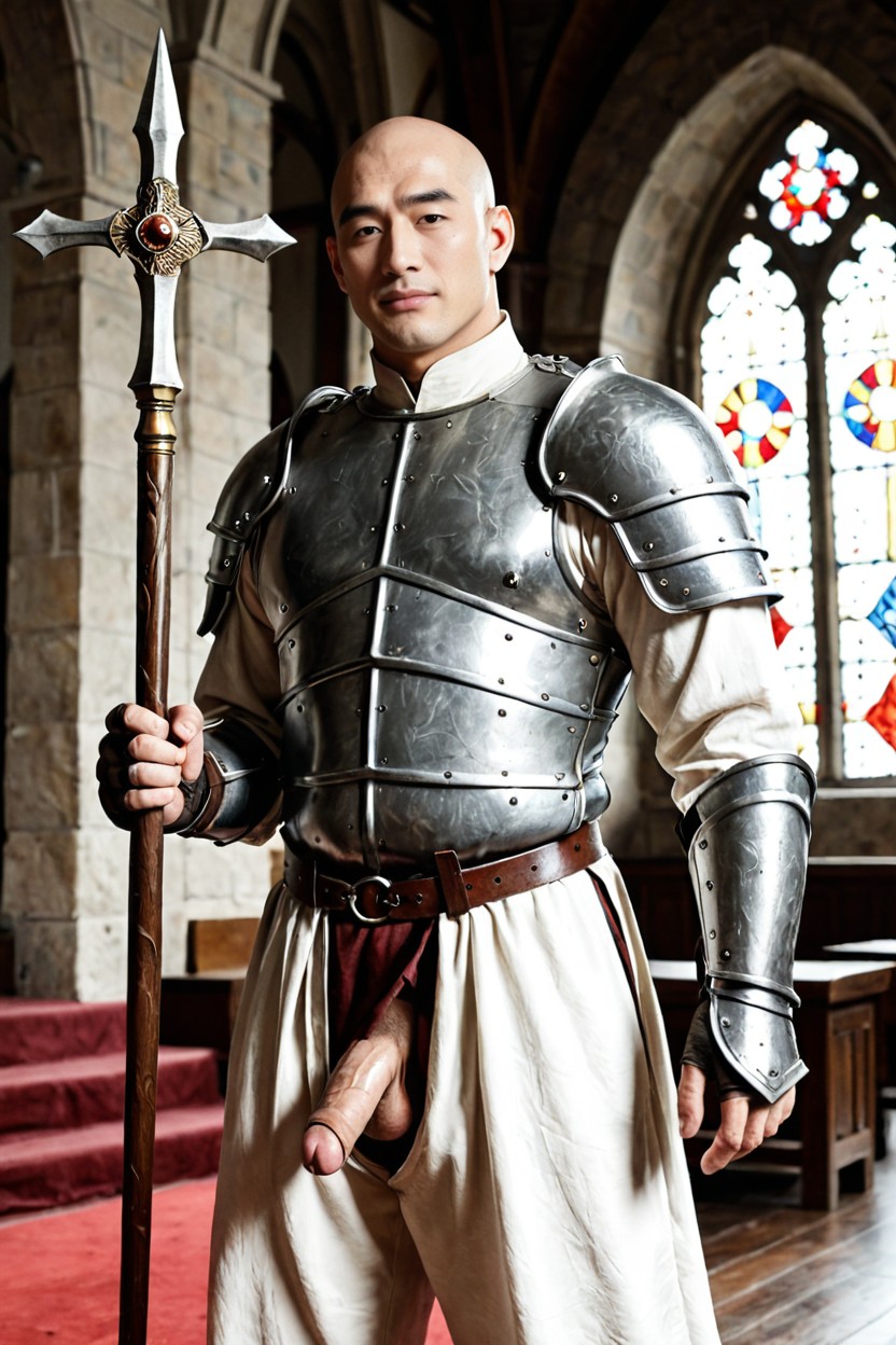 Loose Linen Trousers, Korean, Armored Arms AI Gay Porn