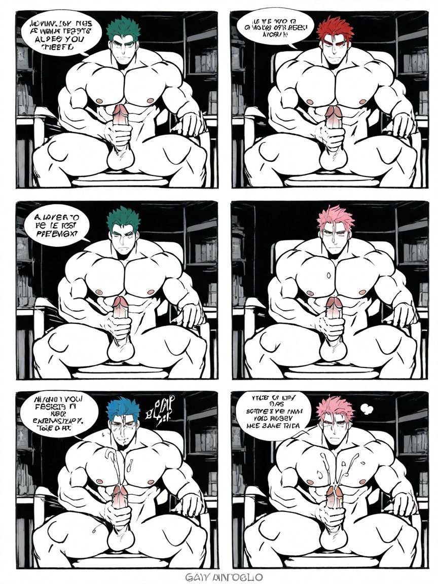 Multiple Views, Big Balls, Big Cock AI Gay Porn