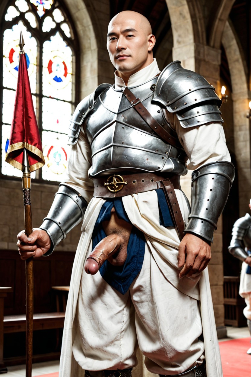 Medieval, Dick Cm Long Cm, Smooth Skin AI Gay Porn
