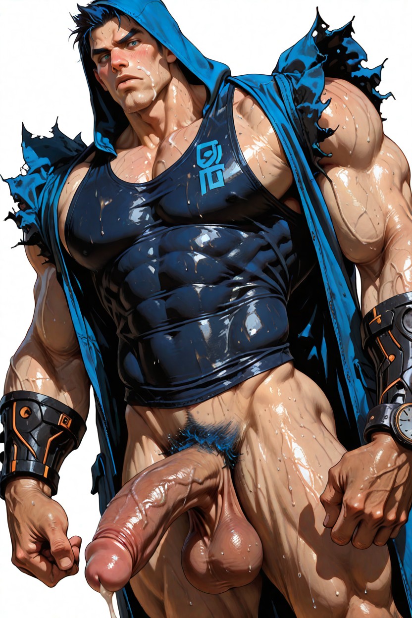 Huge Colossal Muscular Body/shoulder/pecs/arms/thighs, Dizdoodz, Pale Blue/eyes Porno gay IA