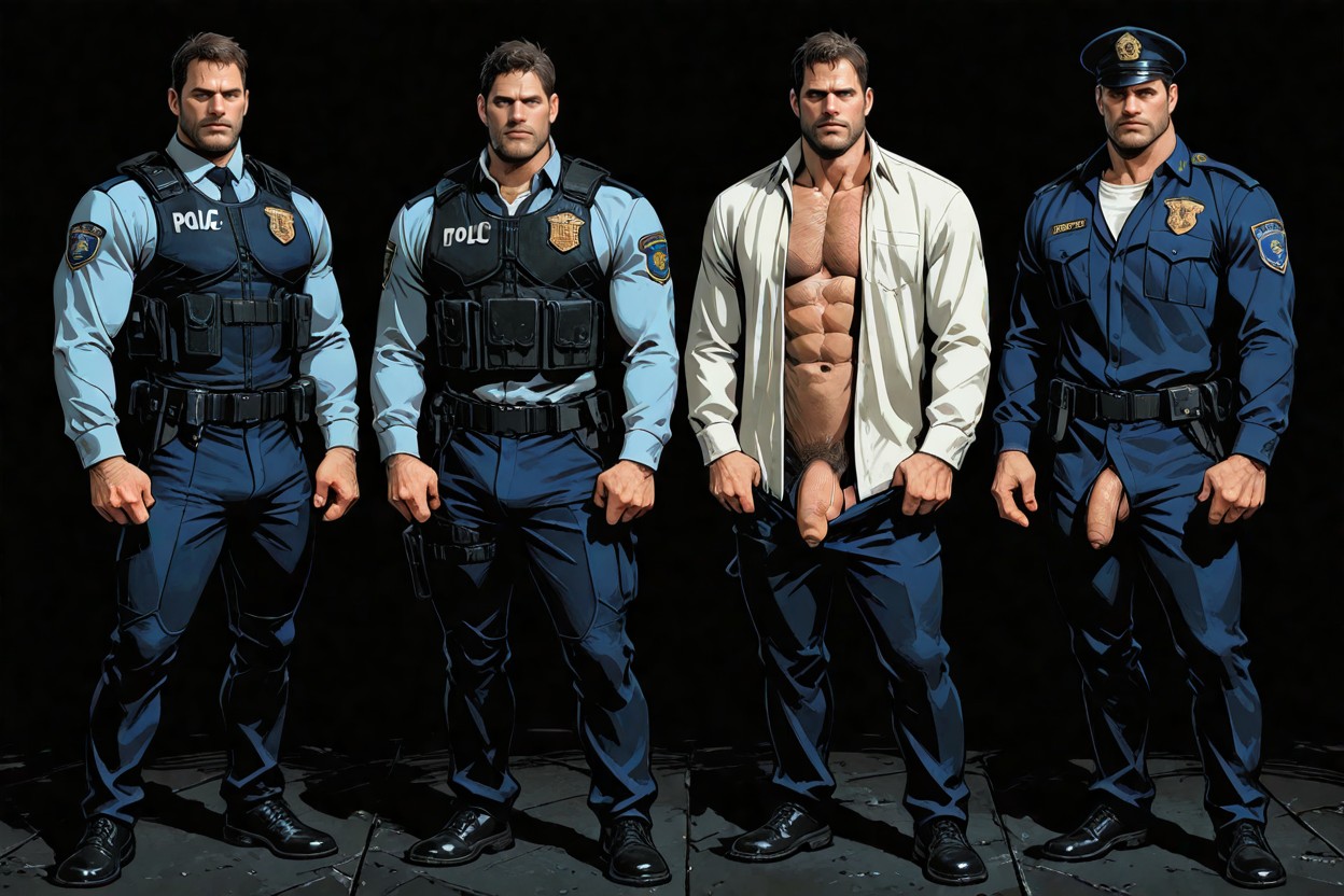 25+, Is The Same Man In All Only Changing The Clothes, All With The Same Position AI Gay Porn