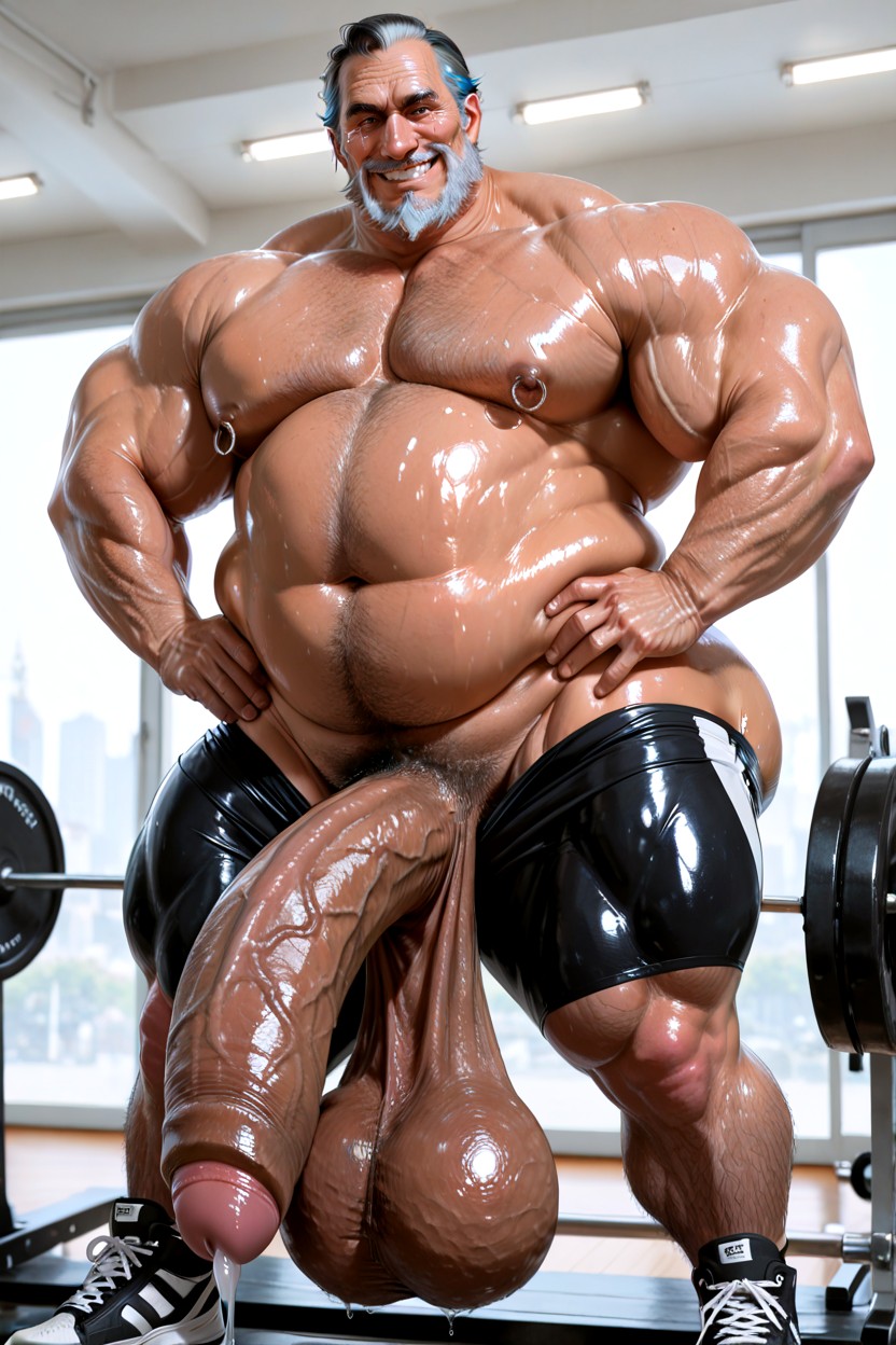 Short Length, Uncircumcised, Shiny Skin AI Gay Porn