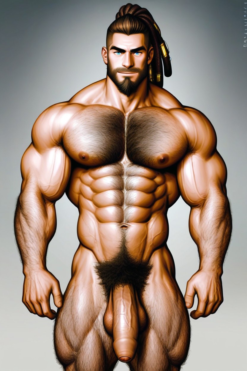 Big Biceps, Black Body Hair, 25+ AI Gay Porn