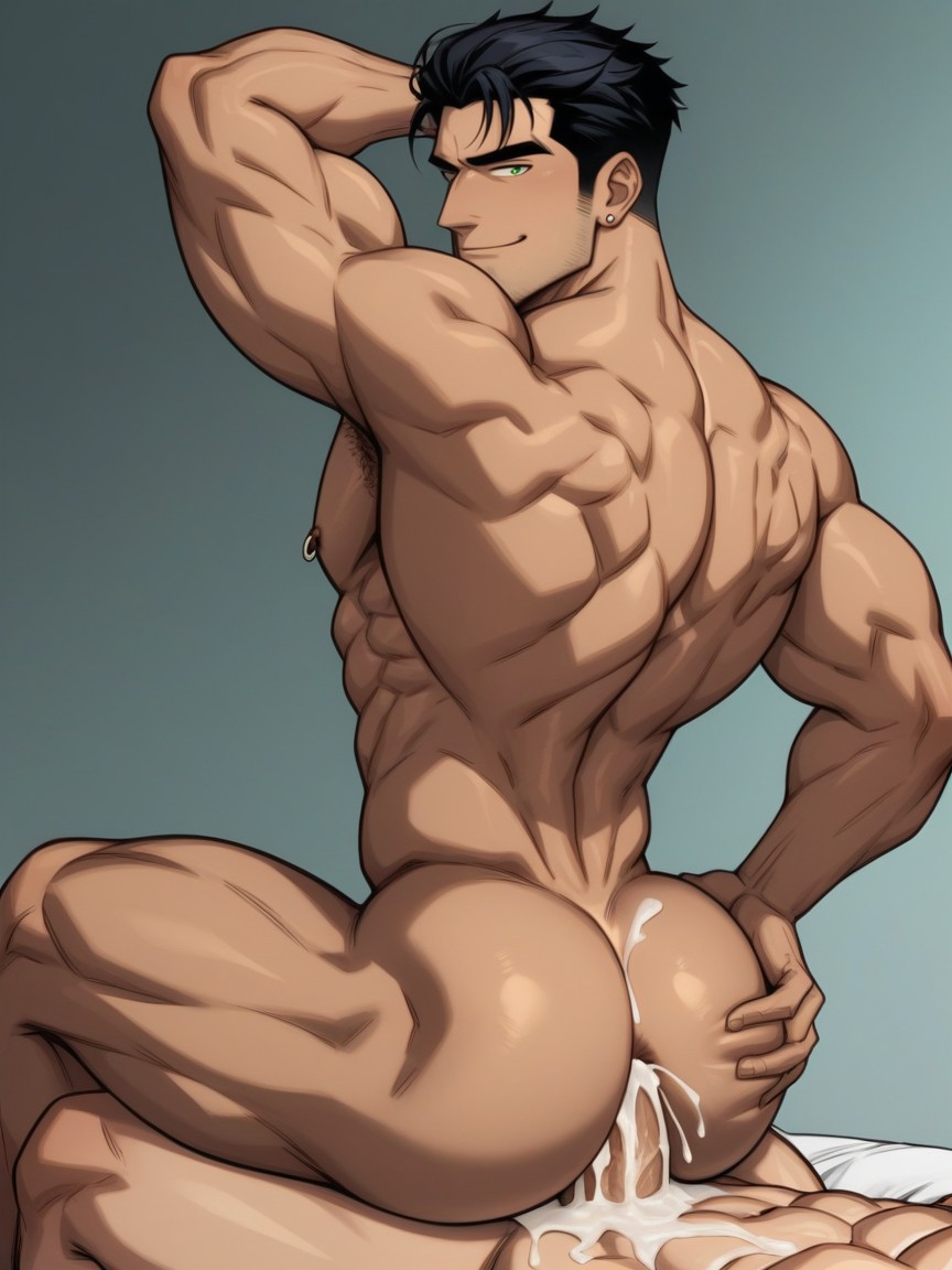 Dominant Side View Angle Mark Grayson From Invincible, Ass Focus, Massive Facial AI Gay Porn