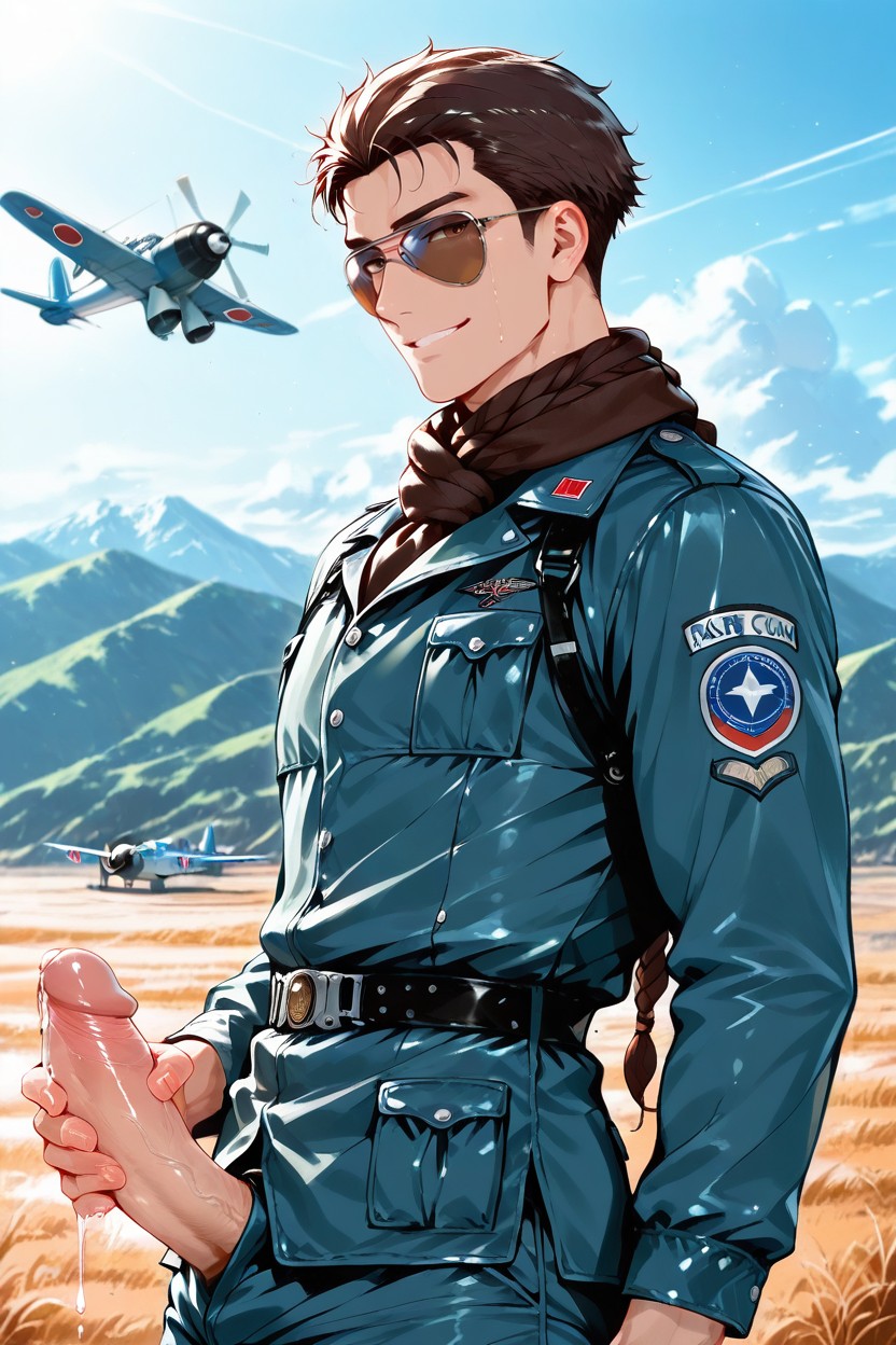 Very Short Hair, Middle-aged Man, Portrait AI Gay Porn
