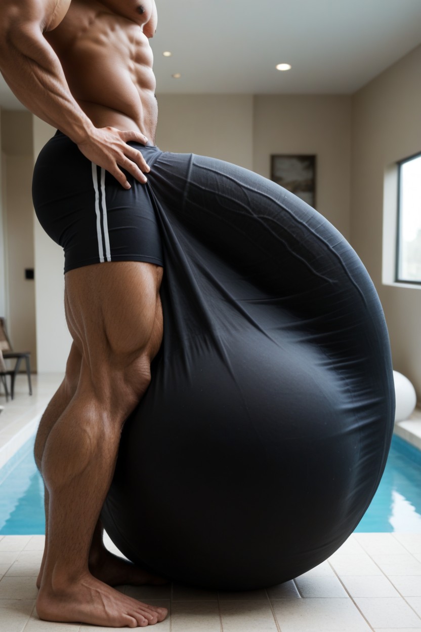 Hyper Massive Cock, Hyper Cock, Oversized Hyper Gigantic Balls AI Gay Porn