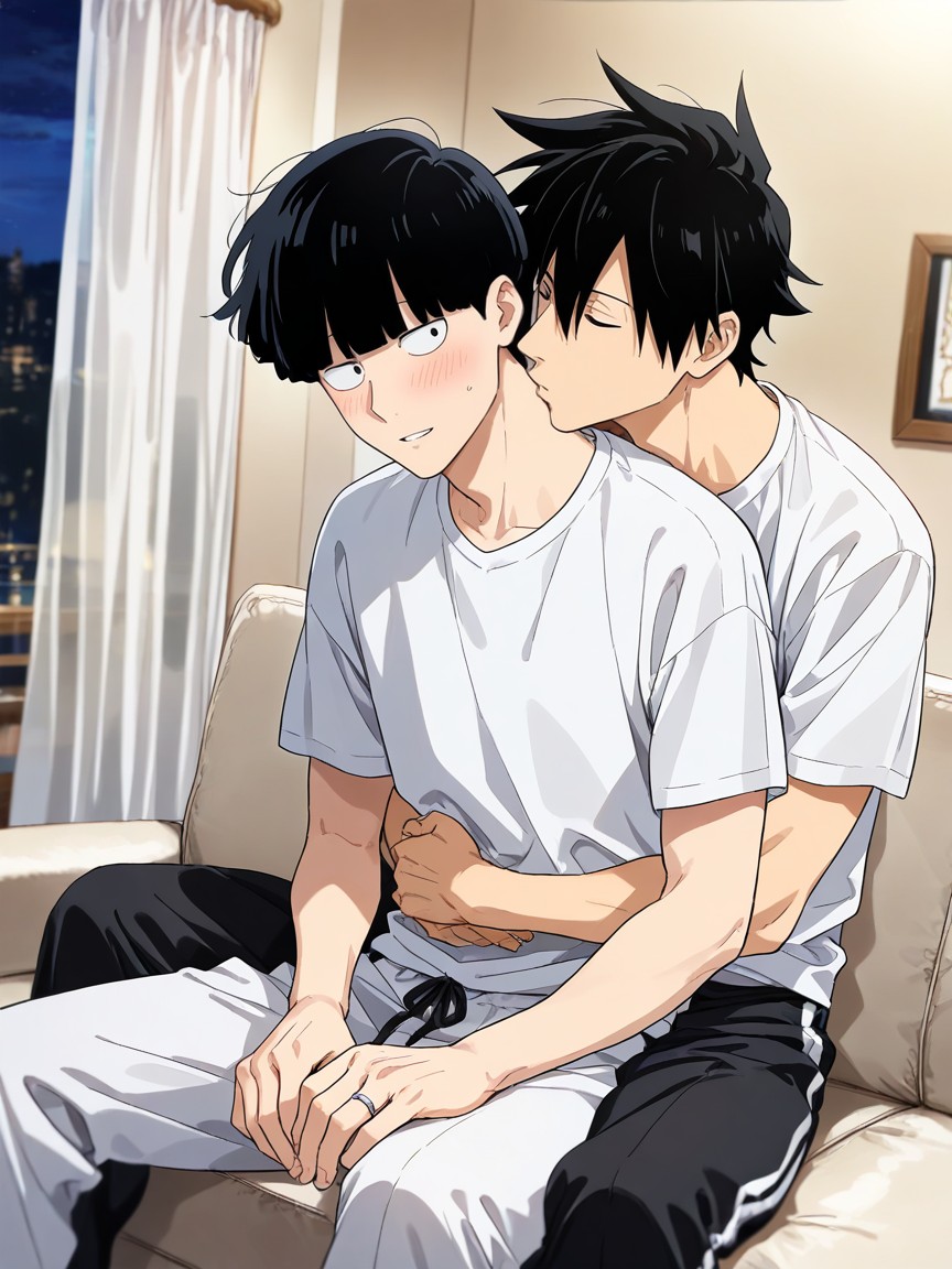 Medium Ass, On Sofa, Blush AI Gay Porn