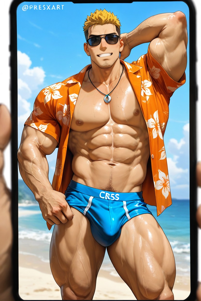Bara Man, Beitemian, Naked AI Gay Porn