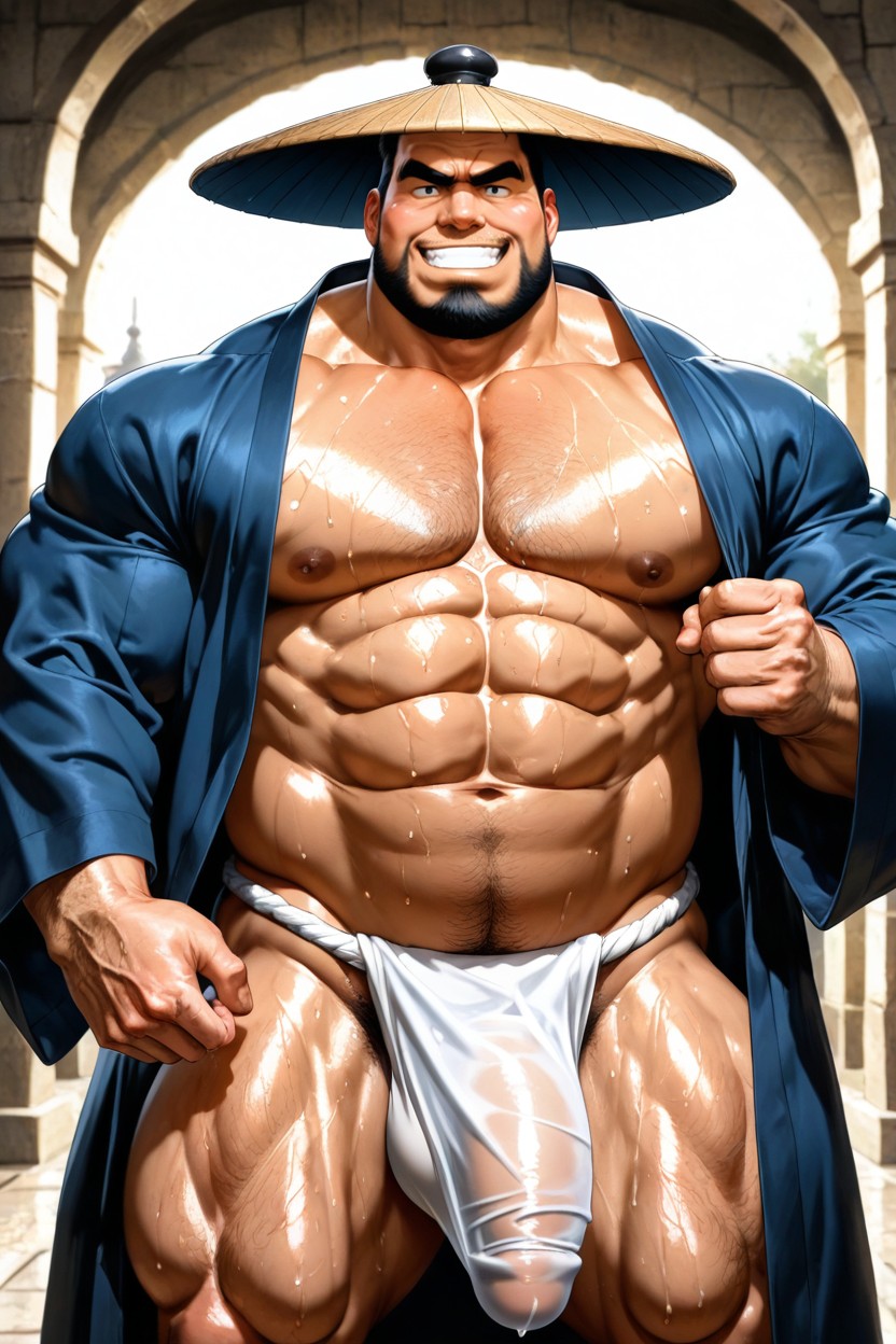Dynamic Lighting, Broad Powerful Chest, Man Porno gay IA
