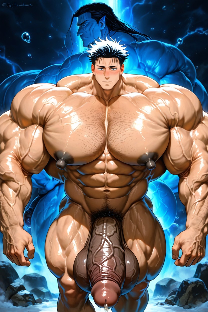 Random Pose, Toji Fushiguro From Jujutsu Kaisen, Fesses À Bulles Porno IA Gay