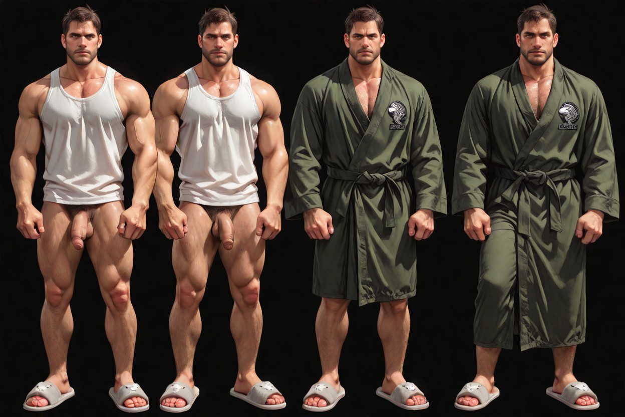 Arms Relaxed, Multiple Views, Small AI Gay Porn