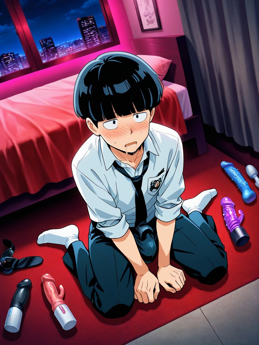 Bulge Crotch, From Above, Japonés Porno gay IA
