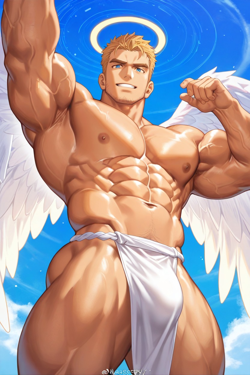 Angel, Detailed, High Definition AI Gay Porn