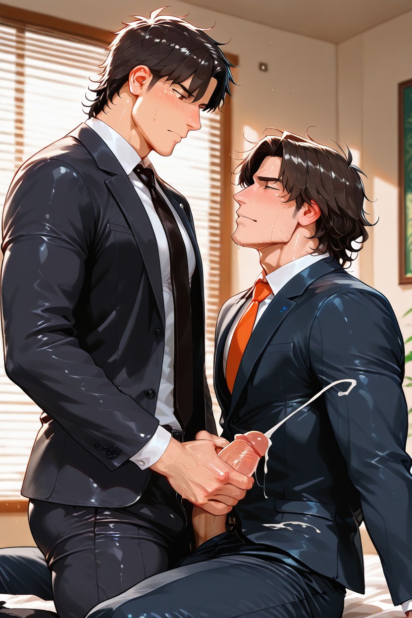 Soft Light, Solo Only, Stubble ゲイAIポルノ
