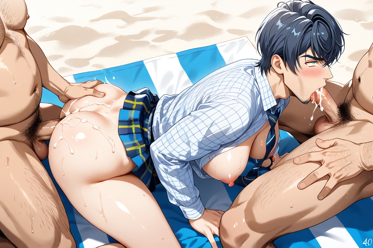 Male Torso, Necktie, Erection AI Gay Porn