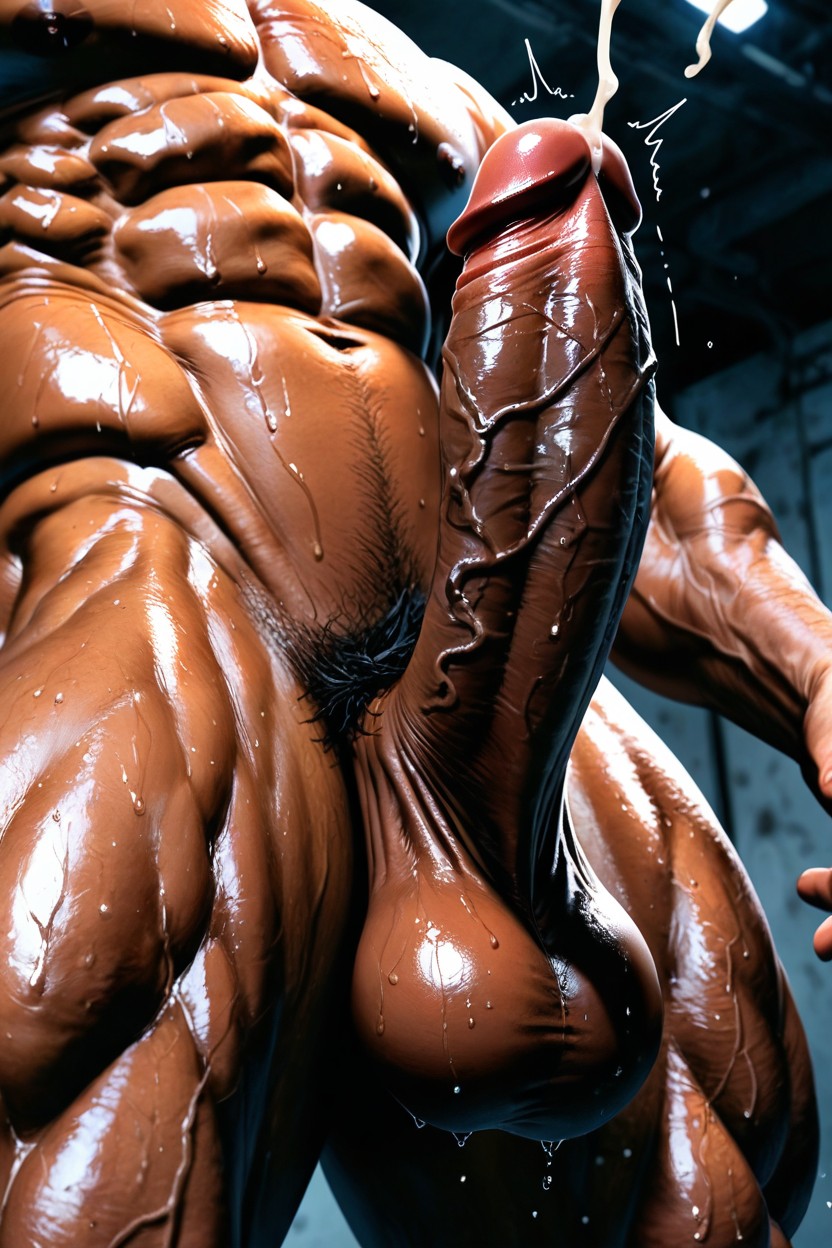 Pulsing, Big Erection, Hyper Detailed Genitalia AI Gay Porn