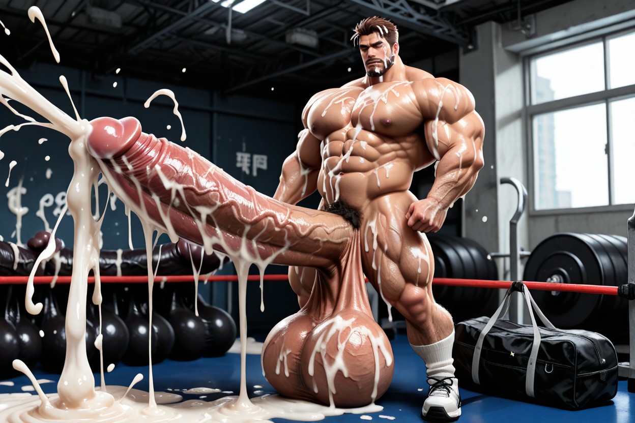 Thick Penis, Cum Everywhere, Massive Penis AI Gay Porn