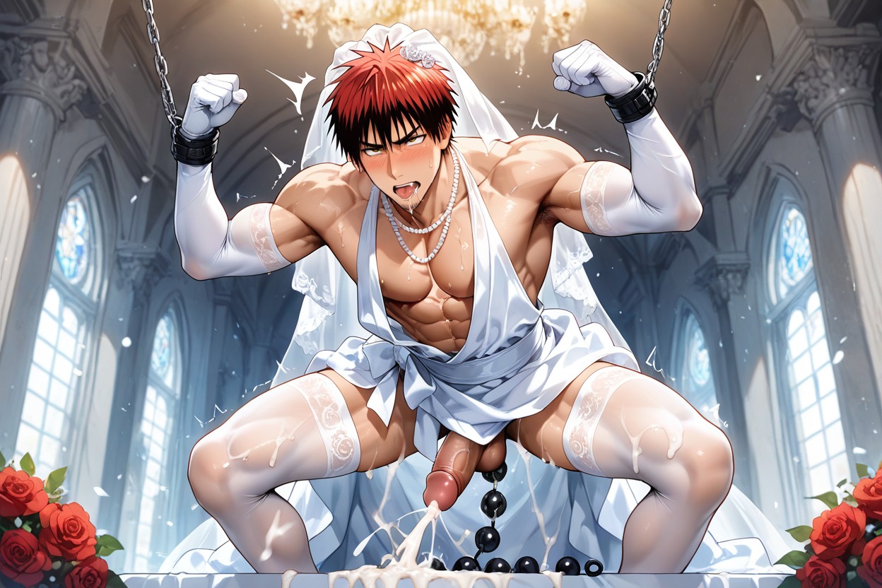 Cum Spraying Everywhere, Red Hair, Drooling Porno gay IA