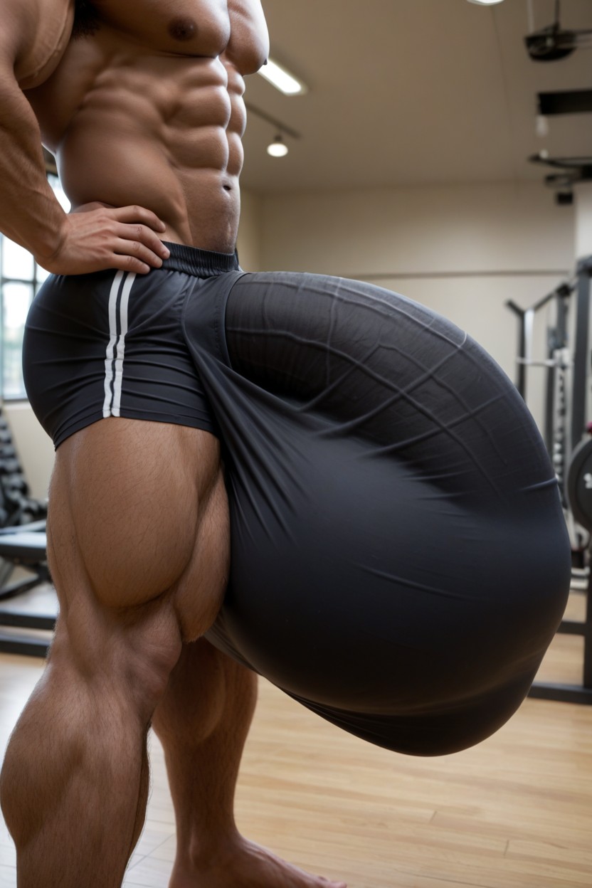 Upper Body Naked, Growing Cock, Hyper Massive Balls Porno gay IA
