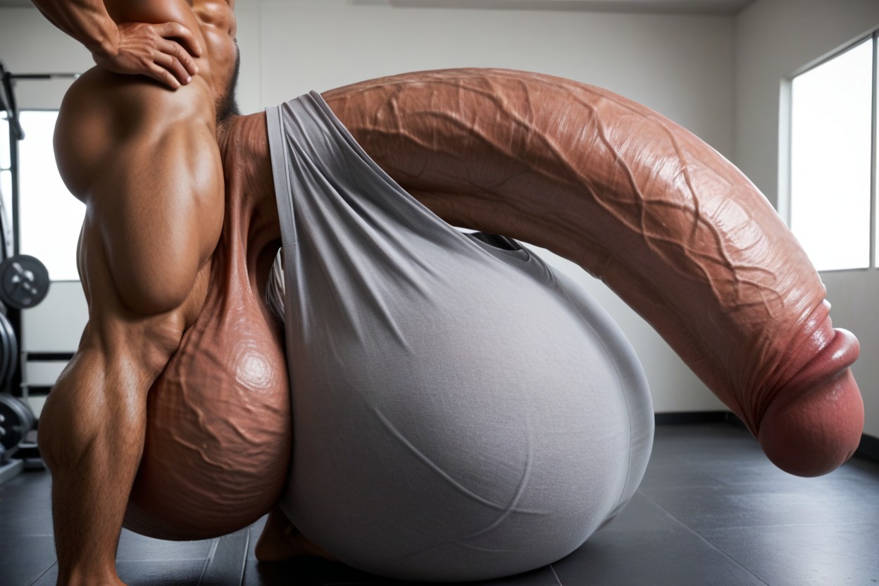 Oversize Gigantic Hyper Penis, Cock Bulge, Growing Cock Porno gay IA