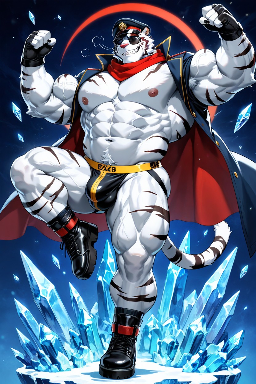 Anthropomorphic Character, 18+, One Leg Flexion AI Gay Porn