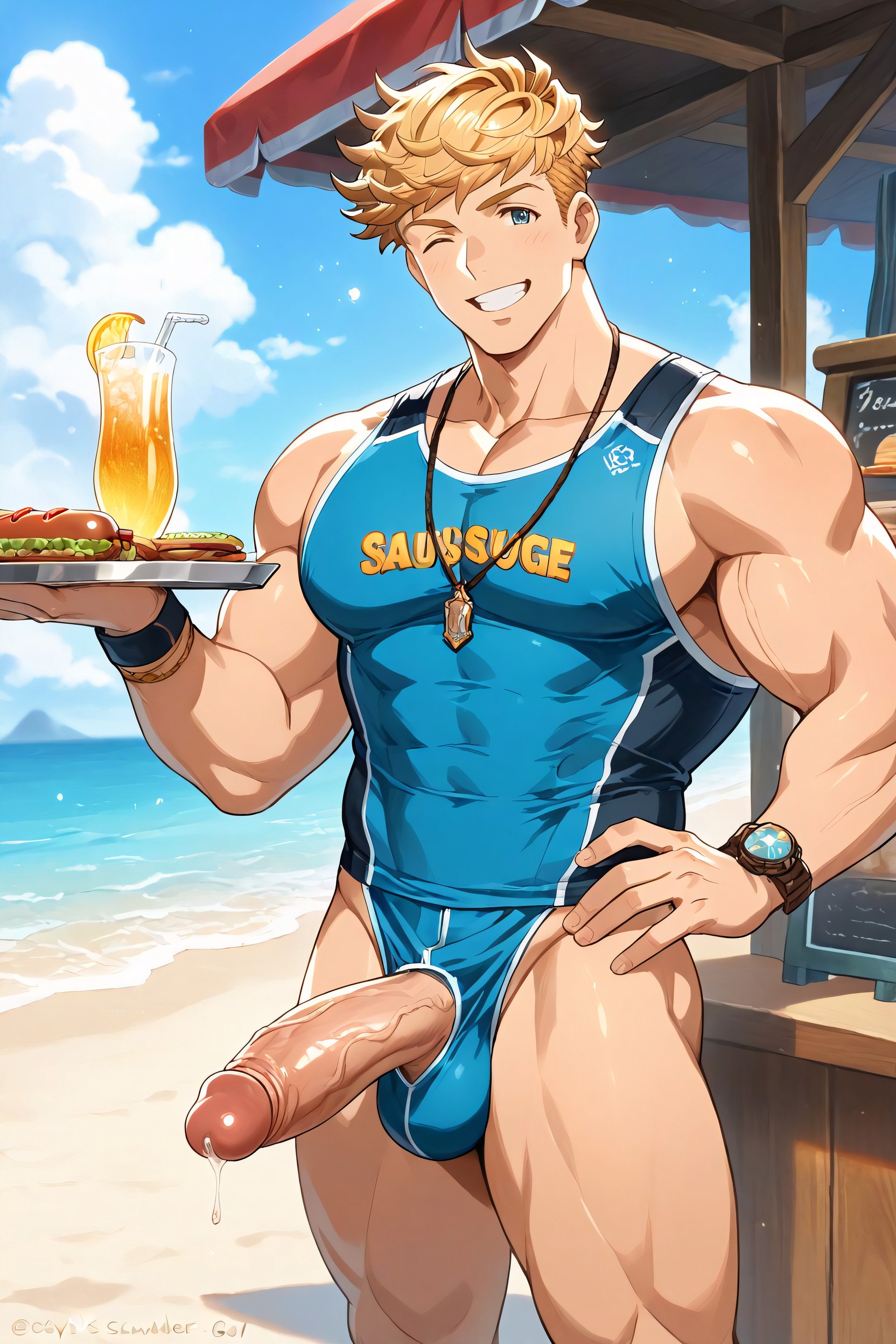 25+, Hawker, Penis In A Bun ゲイAIポルノ