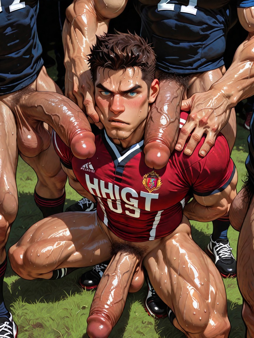 Huge Hands/fingers, Heavy Balls, Heads Size AI Gay Porn